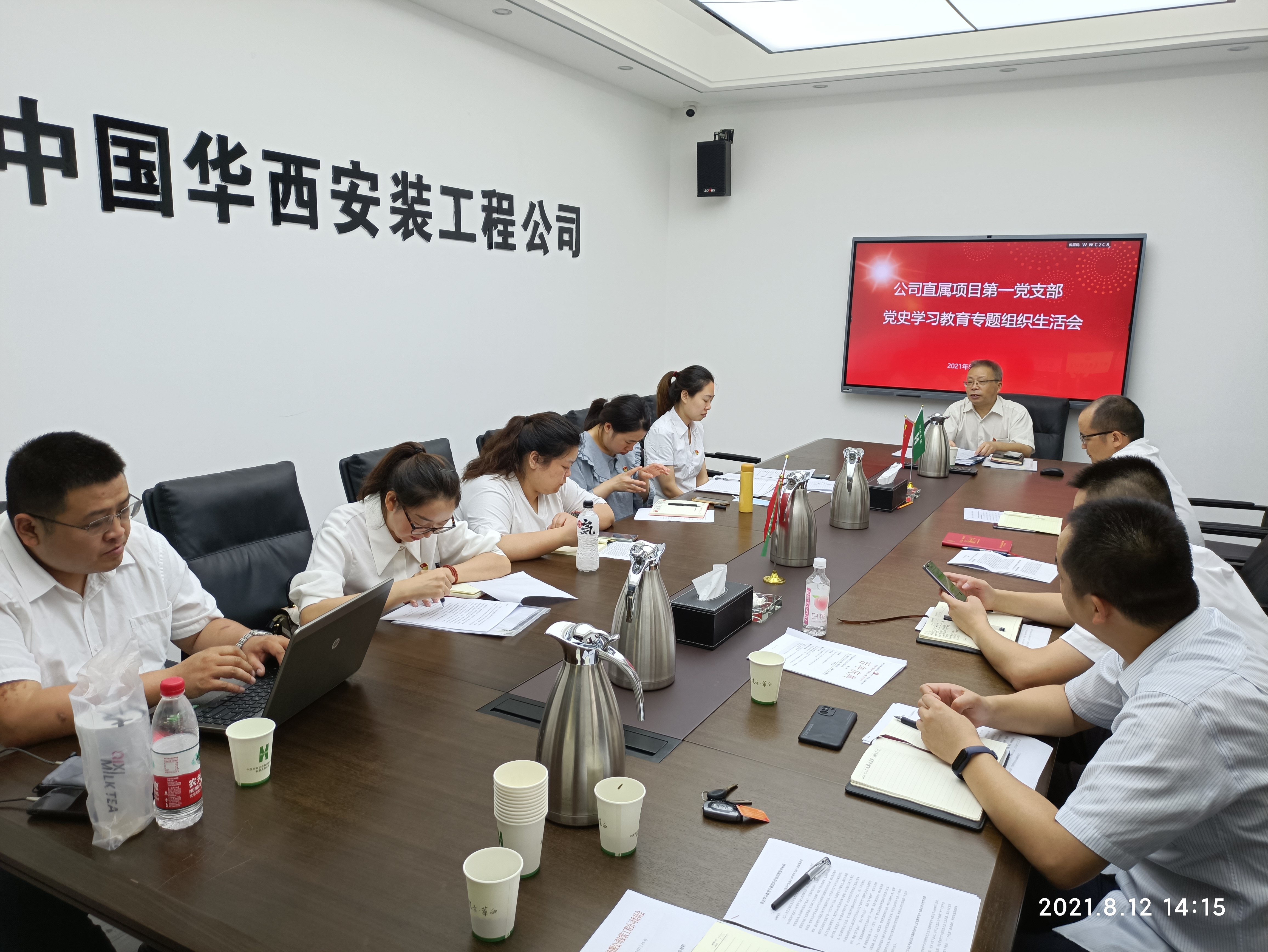 學(xué)史力行  以行踐知 ——公司直屬項目第一黨支部召開黨史學(xué)習(xí)教育專題組織生活會